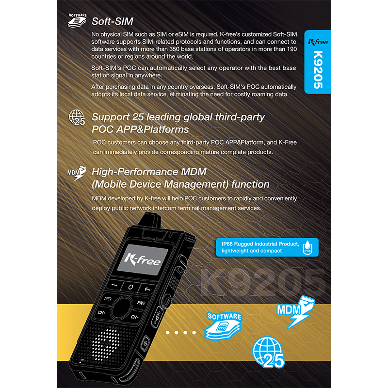 How does the wide-area communication capability of 4G public network POC Walkie-Talkie overcome the distance limitations of traditional walkie-talkies?